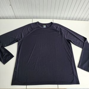 Tek Gear Performance Top Size XXL Tall Long Sleeve Black Wicking Odor Resistant